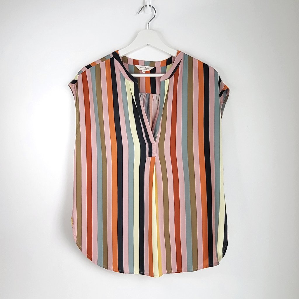 Part Two Sustainable Viscose Stripe Top I Size Eu 38 (M)